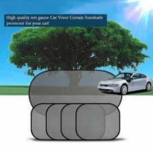 5 PCS Car Side Rear Window Screen Mesh Sun Shade Cover Windshield Sunshade Visor