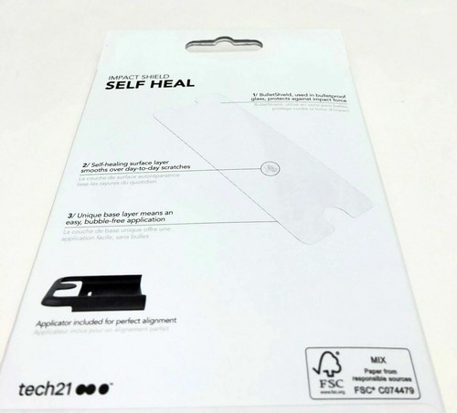 Tech21 Impact Easy Fit Shield SelfHeal Screen Protector for iPhone X/Xs/7/8/Plus - Picture 8 of 12