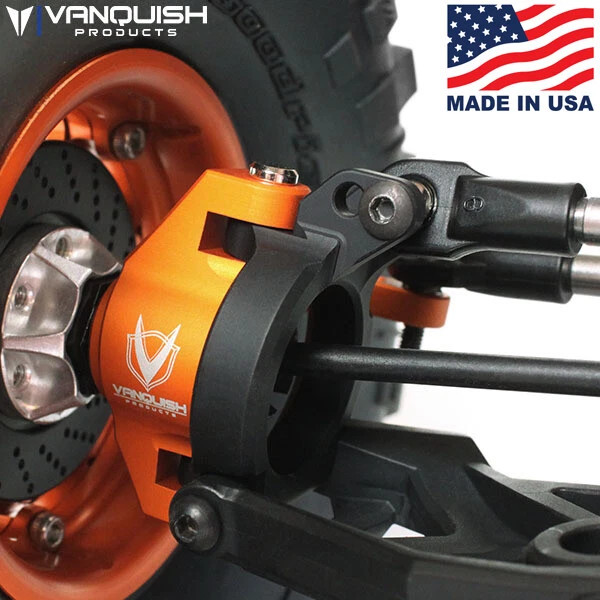 Vanquish VPS07581 Clear Anodized Front Caster Blocks Axial Yeti - Image 3 of 4