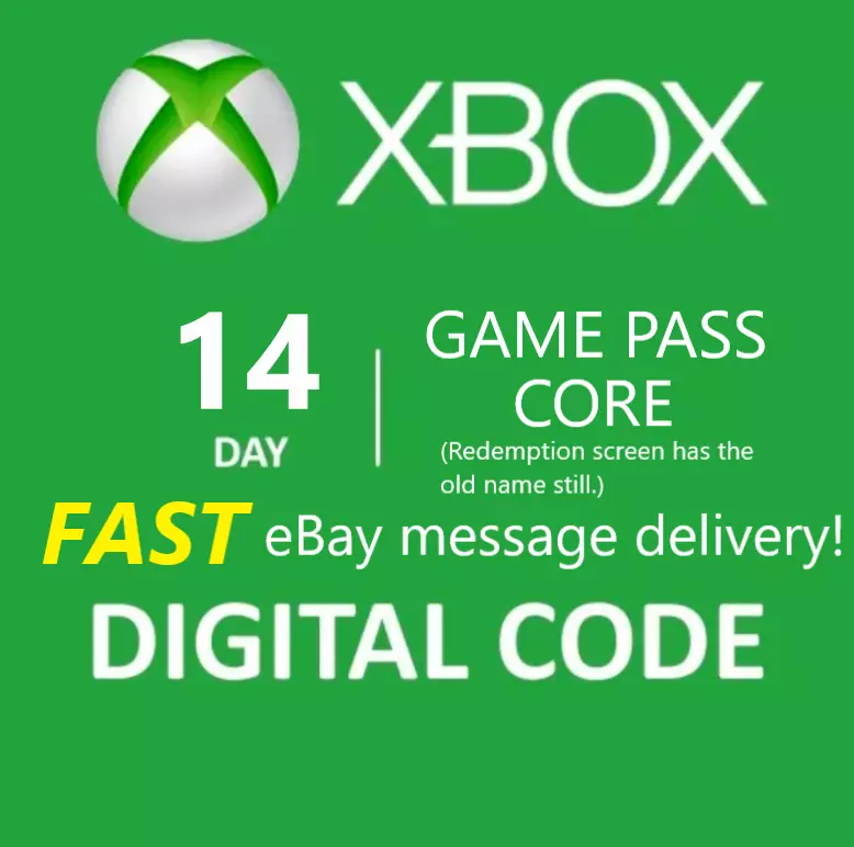 Xbox Game Pass Core 14 Day Trial Membership Code (Old Xbox Live