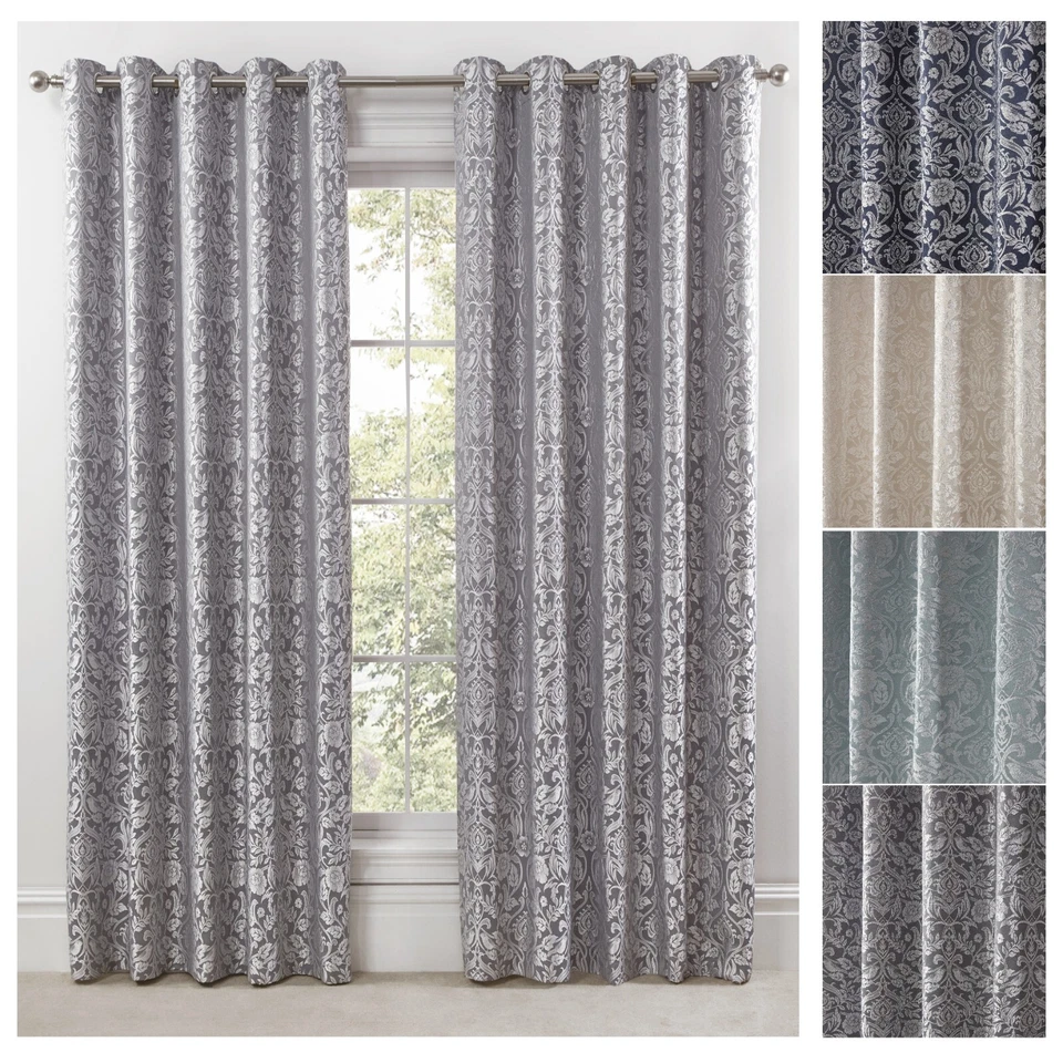 EMMA BARCLAY Cortinas térmicas gruesas de apagón listas para anillo de ojales cortinas superiores - Edén