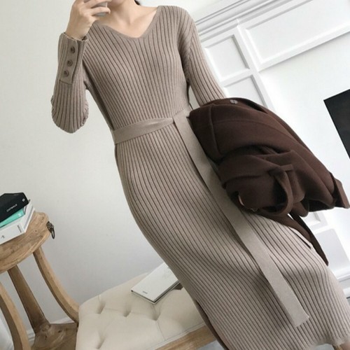 bodycon midi dress with cardigan