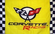 Corvette Yellow Racing Premium C-5 Flag 3 X 5 Indoor Outdoor Usa Seller
