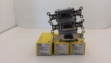 HUBBELL HBL1201 WALL SWITCH SP TOG IND GRD 15A 120/277V BR LOT OF 3 NIB