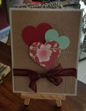 Stampin UP CARD KIT - HEARTS Makes 4 - Set #25.301