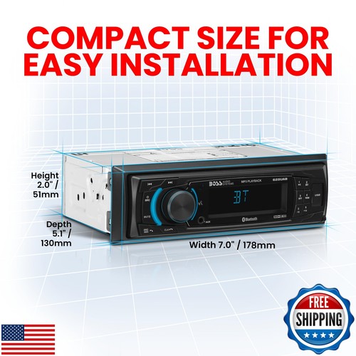 BOSS Audio Systems 625UAB Single DIN Car Stereo with Bluetooth - No CD DVD Pl - Picture 5 of 5