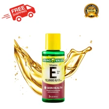 Spring Valley Vitamin E Oil with Keratin for Skin Health, 12000 IU, 2 fl oz