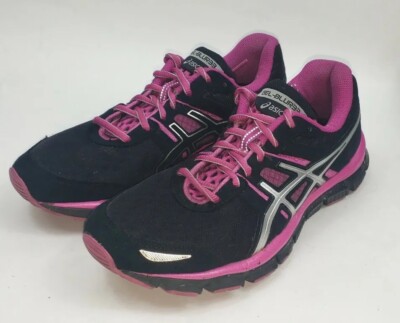 Asics Womens Size 7.5 Gel Blur33 Running Training Reflective Shoes  Black T1H8N 