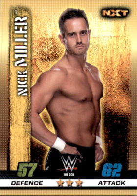 WWE Slam Attax - 10th Edition - Nr. 205 - Nick Miller - NXT