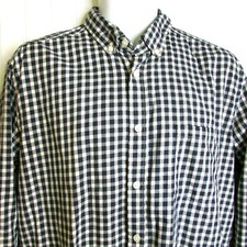 H M Label of Graded Goods LOGG Men's Size L Shirt Check Long Sleeve Button Down