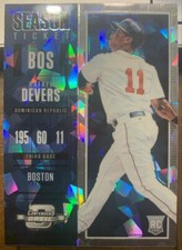 2018 PANINI OPTIC PRIZM RAFAEL DEVERS RC BLUE ICE MOJO PINK PRIZM /99 25 149 LOT
