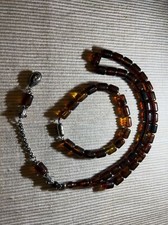 pres damla kehribar tesbih bileklik