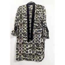 ZARA Sheer Tie Neck Tunic Dress Women's Size S