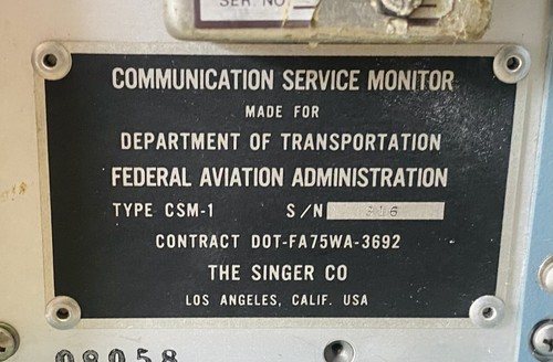 SINGER CSM-1 COMMUNICATION SERVICES MONITOR *SEE DETAILS* - Picture 5 of 14
