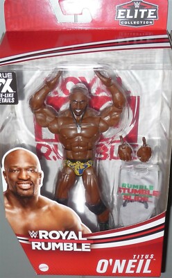 TITUS O'NEIL - WWE Mattel Elite Royal Rumble Wrestling Action Figure Toy DMG PKG
