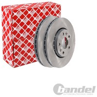 2X febi Bremsscheiben Ø296Mm Vorne Passend FÜR Fiat Talento Nissan NV300 Opel