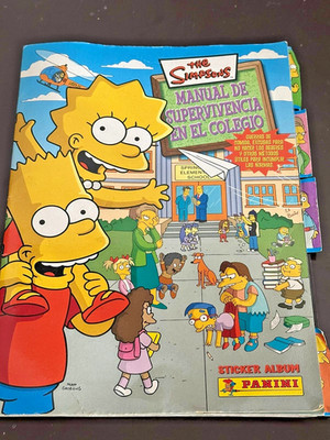 2004 The Simpsons Panini Sticker Album   Manual de Supervivencia en el Colegio |