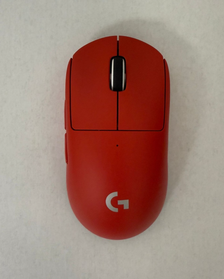 【ほぼ未使用】GPRO SUPERLIGHT RED Logitech G PRO X Superlight 2 Wireless Gaming Mouse