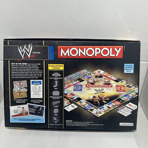 2014 Monopoly WWE Collector’s Edition. Excellent Condition And Complete - Picture 3 of 3