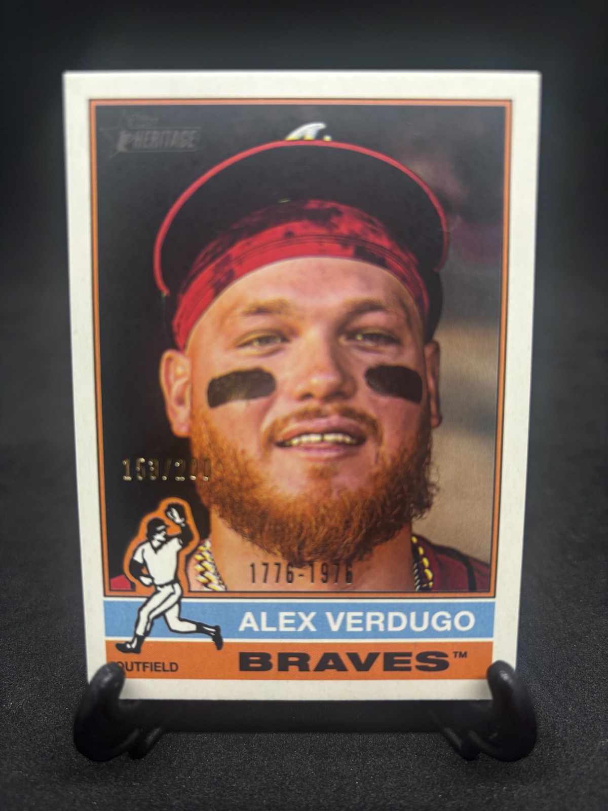 2025 Topps Heritage High Number Alex Verdugo #510 Bicentennial /200 Braves