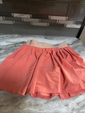 ATHLETA GIRL Skort Tennis Skirt Girls Coral Orange Sz 8/10 Athletic Athleisure