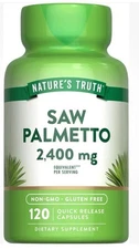 Saw Palmetto Extract | High Strength 2400mg | 120 Capsules | For Prostate, UTI