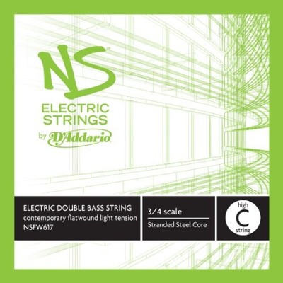 D'Addario NS Electric Contemporary Bass Single High C String, 3/4 Medium Tension