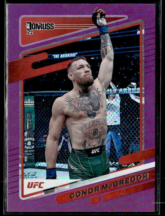 L53,558 -  2022 Donruss UFC Purple Flood #27 Conor McGregor