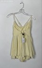 Windsor Women's Yellow Glitter Cowl Neck Romper Jumpsuit NWT Sz M — photo 6