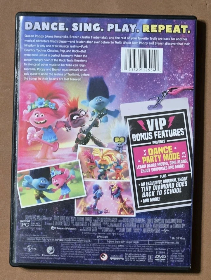 DREAMWORKS - TROLLS - WORLD TOUR - 2020 - ANNA KENDRICK - JUSTIN TIMBERLAKE - Image 2 of 3