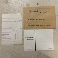Garrard SYNCHRO LAB 65B INSTRUCTIONS MANUAL T...