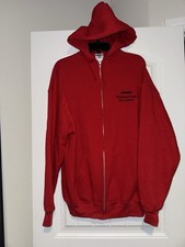 Vintage Harvard Business School 90s Red Hoodie Zip XL Men Compaq Computers