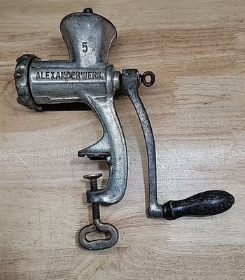 Antique Alexanderwerk #5 Meat Grinder Tested Works!