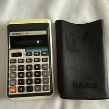 Vintage Casio AL-8 Electronic Calculator Tested With Slip Case Made In Japan 