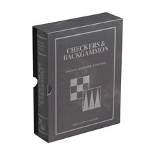 Checkers & Backgammon Vintage Bookshelf Edition Board Game - Free Shipping 🚛