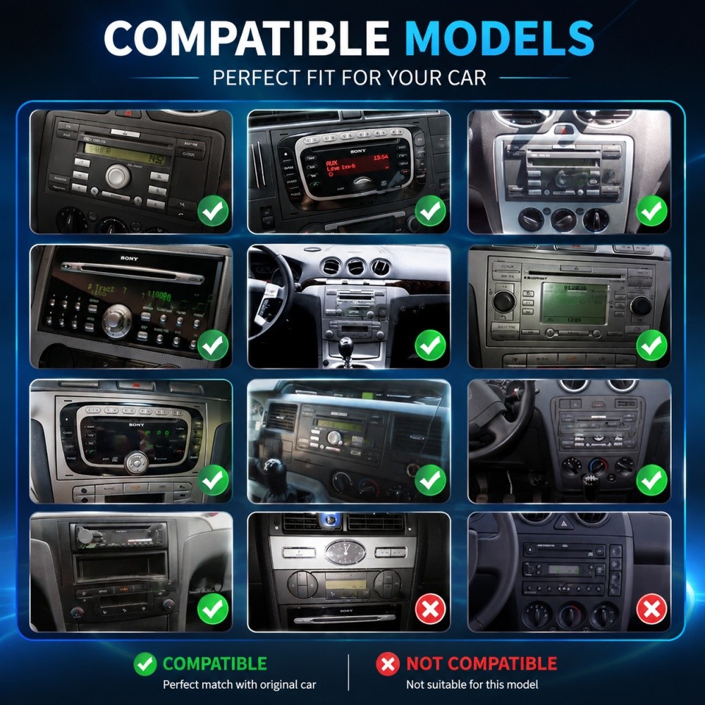Kam DAB+ 64 GB 128 GB autoradio Carplay Android GPS per Ford Transit MK7 2007-2014 foto 3