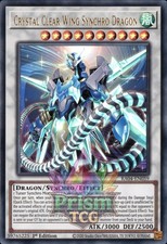 1st ed Crystal Clear Wing Synchro Dragon ultra rare RA04-EN059 Yugioh