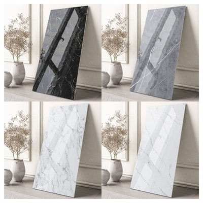 20pcs Peel &Stick PVC Wall Tiles Imitation Marble Floor Wall Panels Foam Sticker