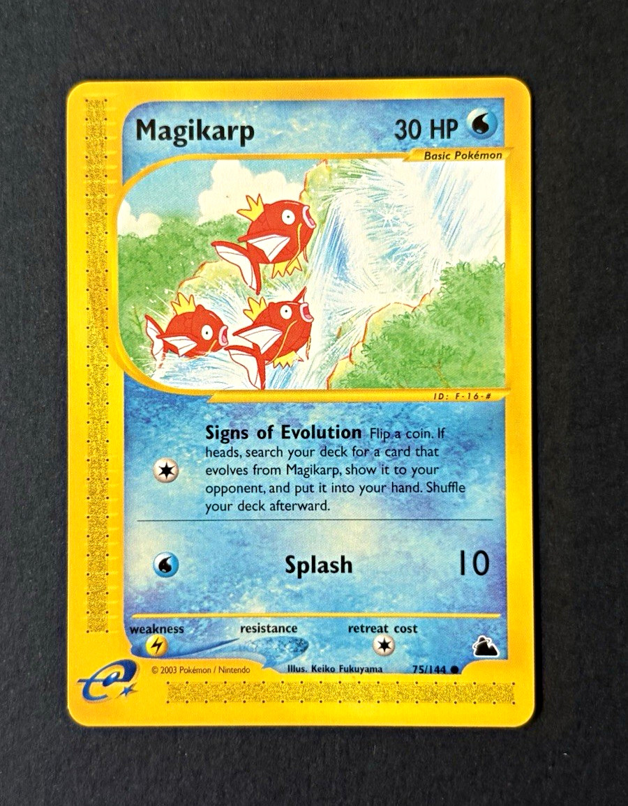 Magikarp 75/144 Regular Common Pokemon - Skyridge Pokemon TCG English 30 HP
