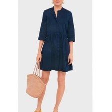 Tuckernuck Royal Shirt Dress Blue Button Down Mini Size M NEW