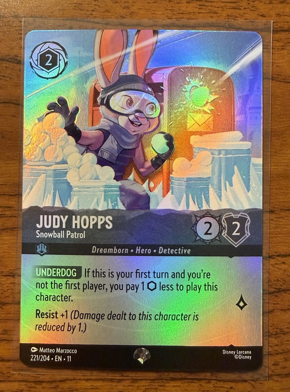 Judy Hopps - Snowball Patrol (Epic) 221/204 Winterspell Holo NM