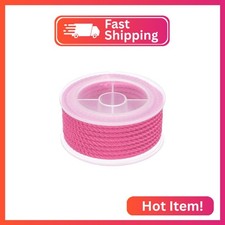 MECCANIXITY Nylon Thread Twine Beading Cord, 10.5ft 4mm Nylon Braided Bracelets