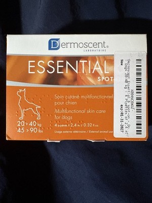 Dermoscent Essential 6 Spot-On for Dogs 45-90LB 4 COUNT BOX Exp 01/2027