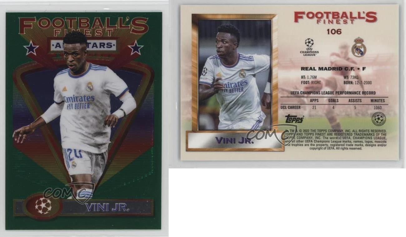 2021 Finest Flashbacks UEFA Champions League All-Stars Vinicius Junior Vini Jr view 3