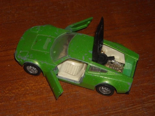 Vintage Corgi Whizzwheels 316 Green Ford GT.70 Race Car