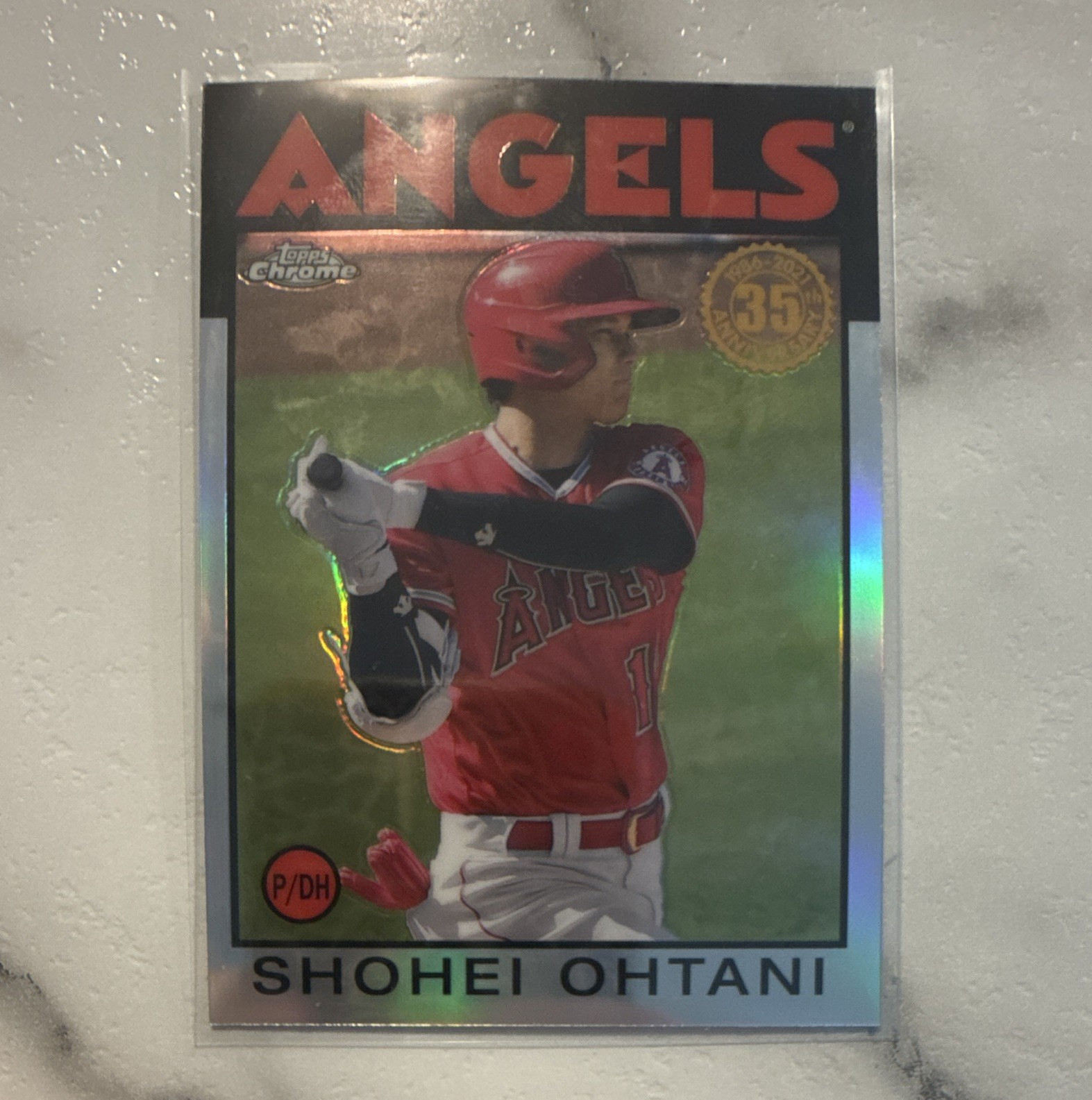 2021 Topps Chrome 1986 Topps Baseball Insert Shohei Ohtani Angels #86BC-9