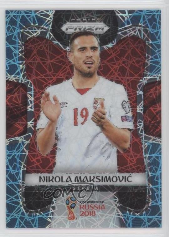 2018 Panini Prizm World Cup Light Blue Lazer 31/125 Nikola Maksimovic #186 0sc3