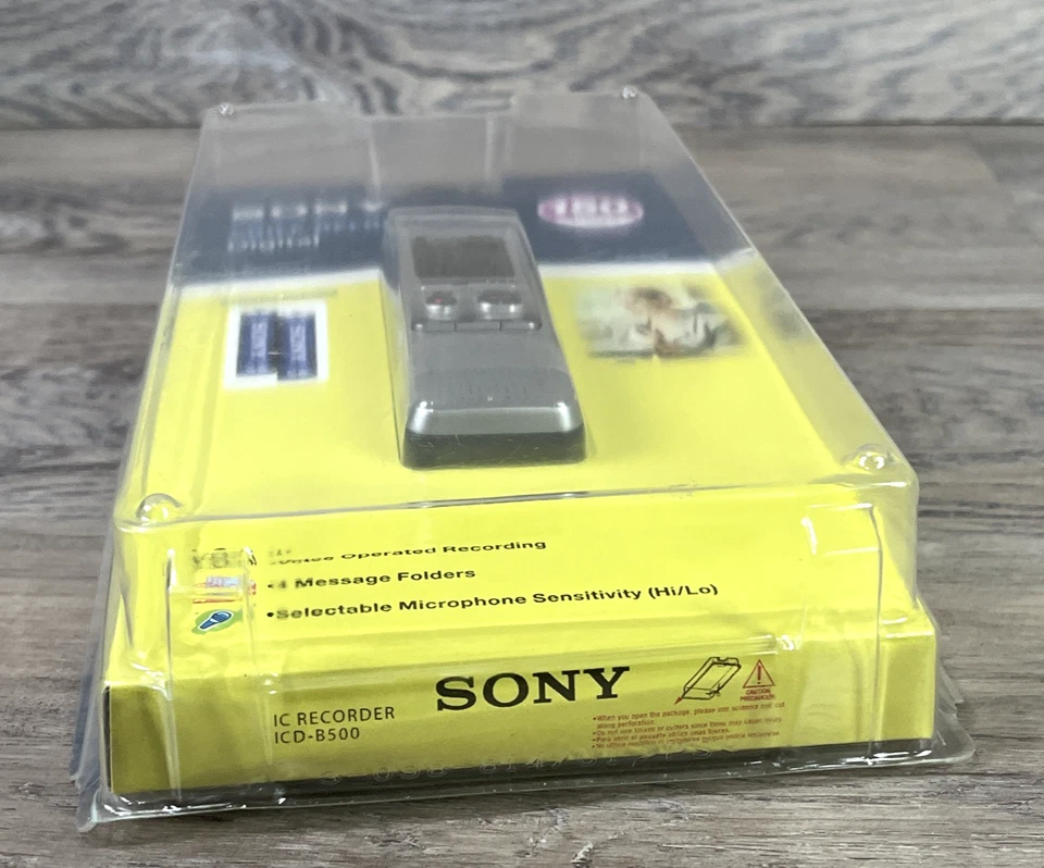 Sony ICD-B500 Digital Voice Recorder 256 MB Built-in Flash Memory New Sealed - Image 4 of 4