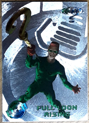1995 Batman Forever Silver Flasher Card 18 FULL LOON RISING.