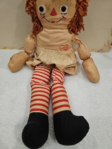 Vintage 16" Raggedy Ann Doll I love you / Missing Clothes - Bild 3 von 4